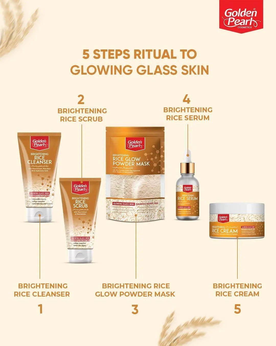 Golden Pearl Professional Whitening & Brightening Face Wash (100g)