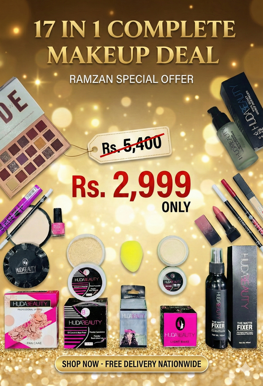 Ultimate 17-in-1 Professional Glamour Kit by HUDA BEAUTY: The Complete Beauty Solution
