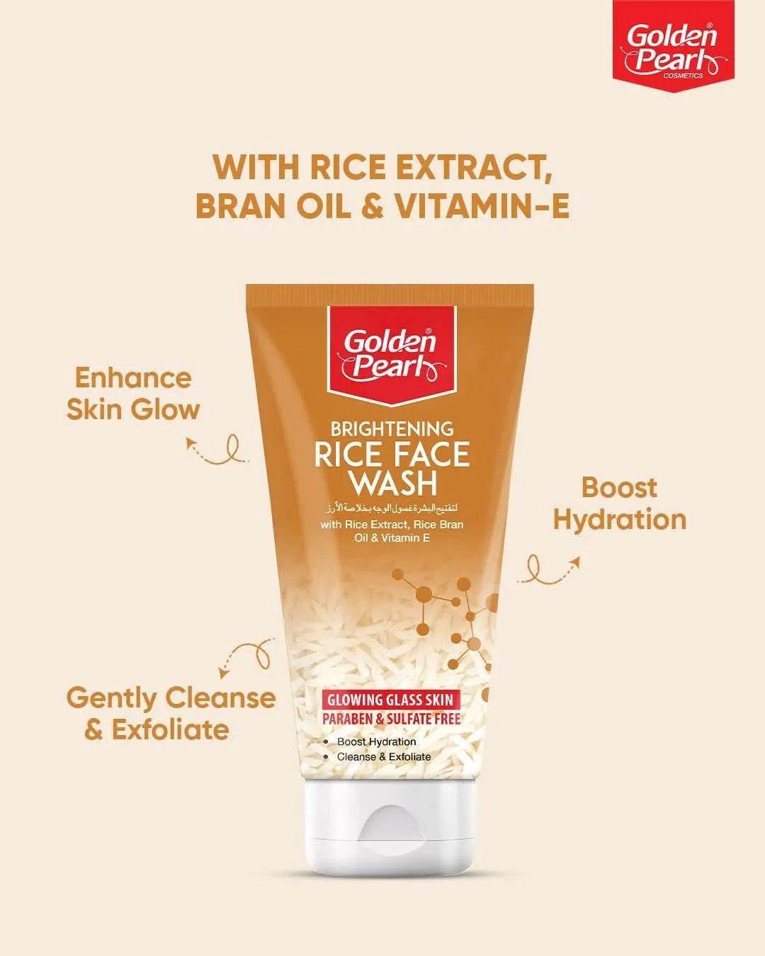 Golden Pearl Professional Whitening & Brightening Face Wash (100g)