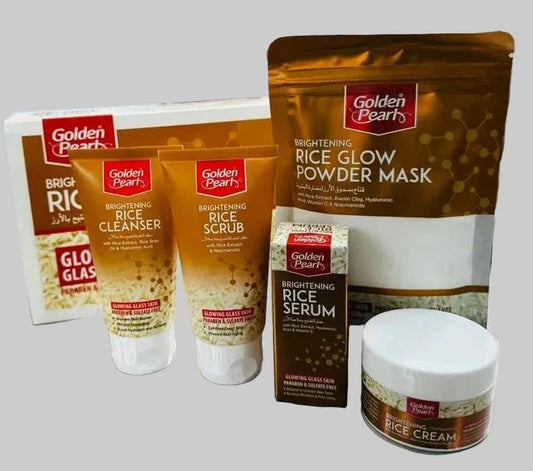 Golden Pearl Professional Whitening & Brightening Facial Kit – High-Pigmented 5-Piece Set (200g)